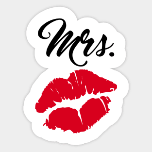 mrs. kiss Sticker